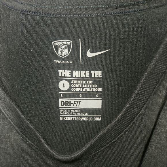 Nike Washington Redskins NFL Dri Fit size Large Commanders T shirt gray logo - Picture 3 of 4